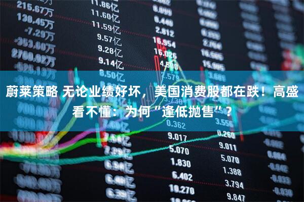 蔚莱策略 无论业绩好坏，美国消费股都在跌！高盛看不懂：为何“逢低抛售”？